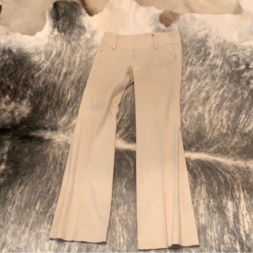 Alice + Olivia Tan Linen Pants size 4